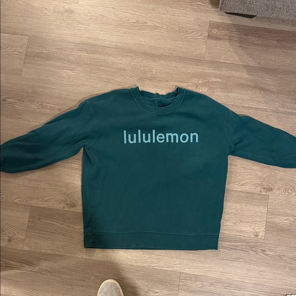 lululemon athletica Wonens Teal Crewneck Sweater